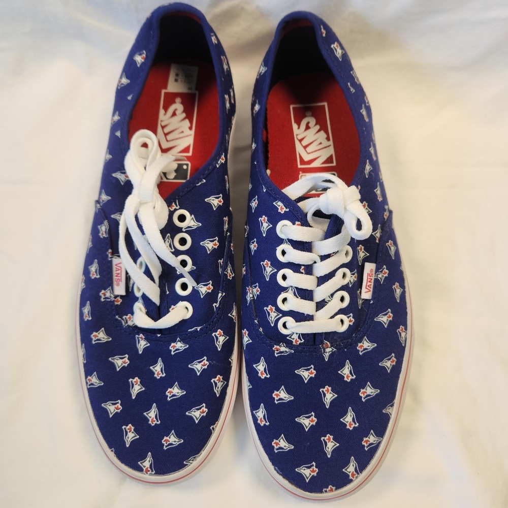 VANS X MLB Authentic Toronto Blue Jays Sneakers 10.5 Womens 9 Mens unworn shoes